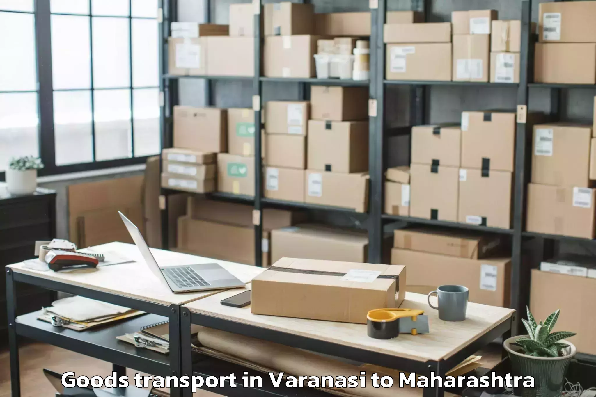 Varanasi to Ballarpur Goods Transport